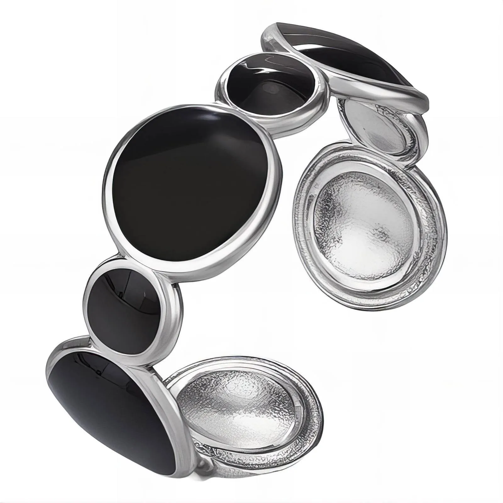 Midnight Orbit Statement Ring – Stainless Steel