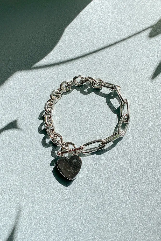Mie Heart Lock Chain Bracelet