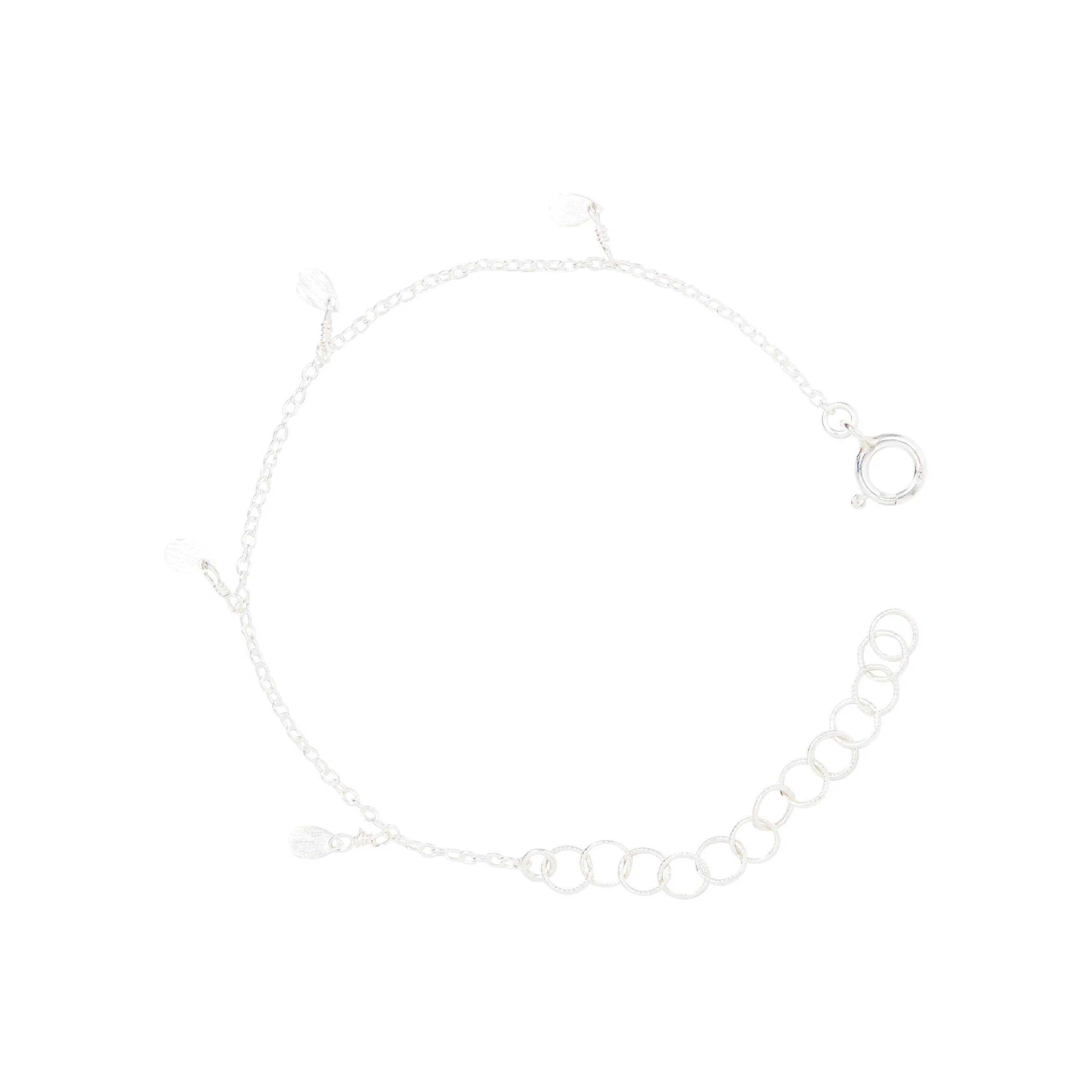 Mini Petal Bracelet in Silver