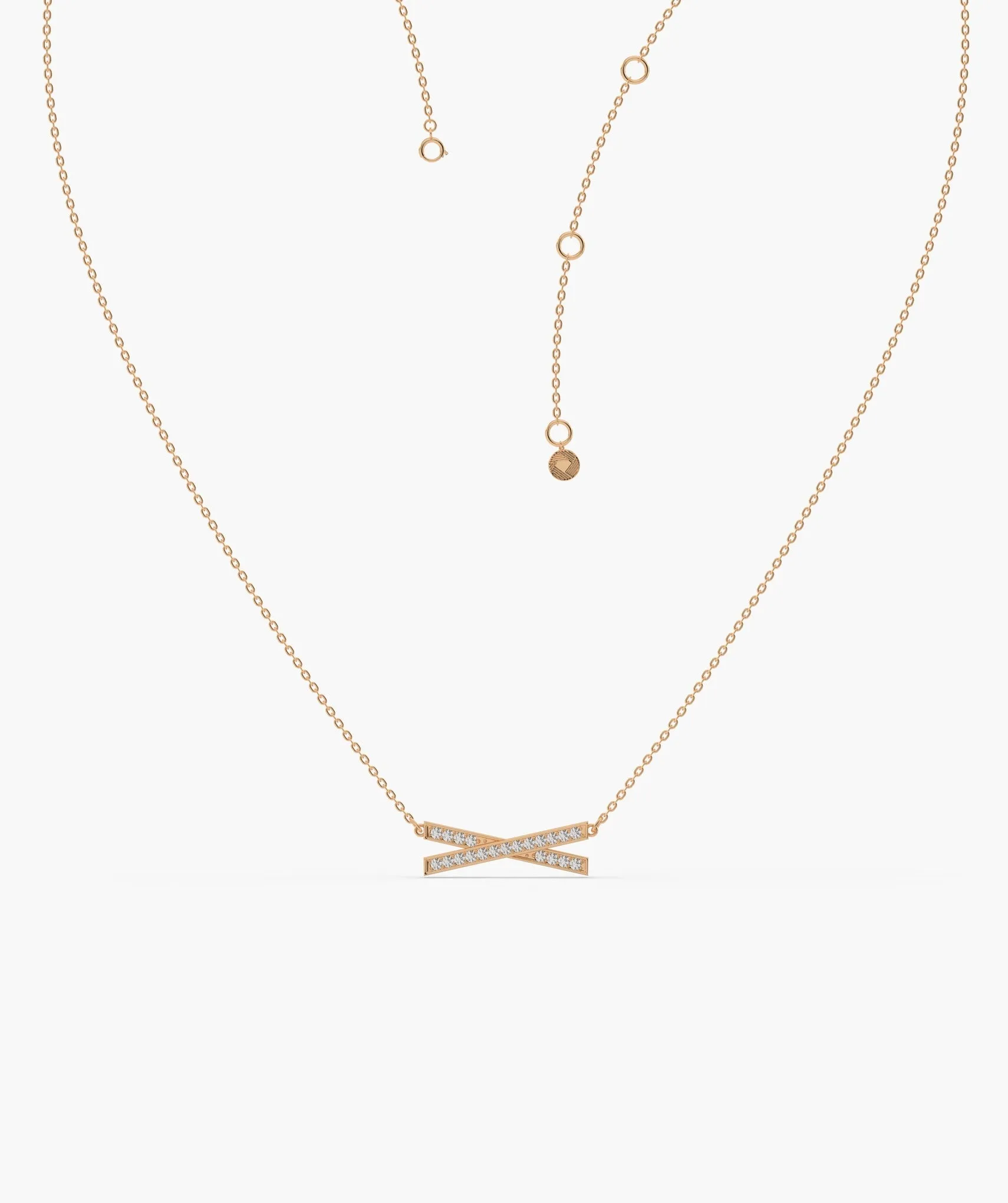 Modern Lines Diamond Necklace