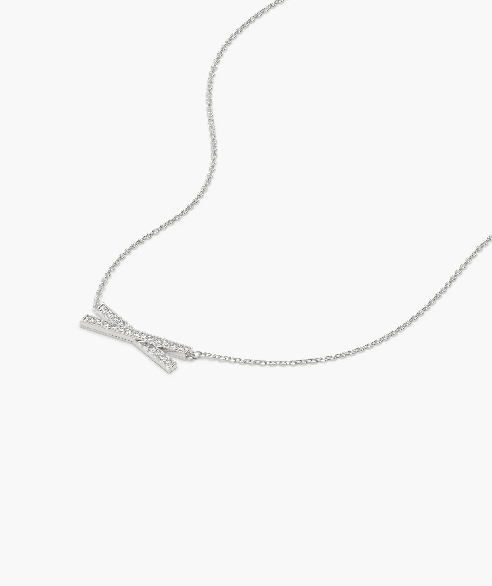 Modern Lines Diamond Necklace