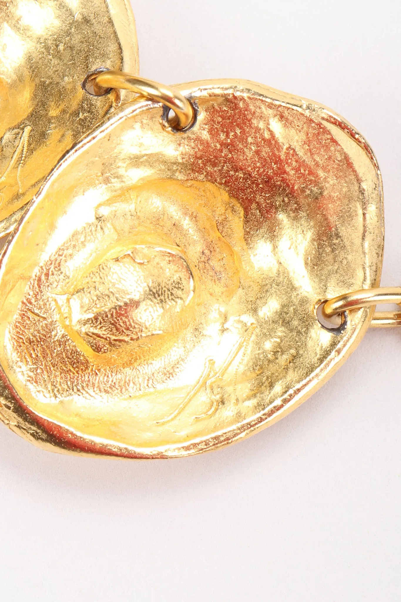 Modernist Oyster Collar Necklace & Earring Set