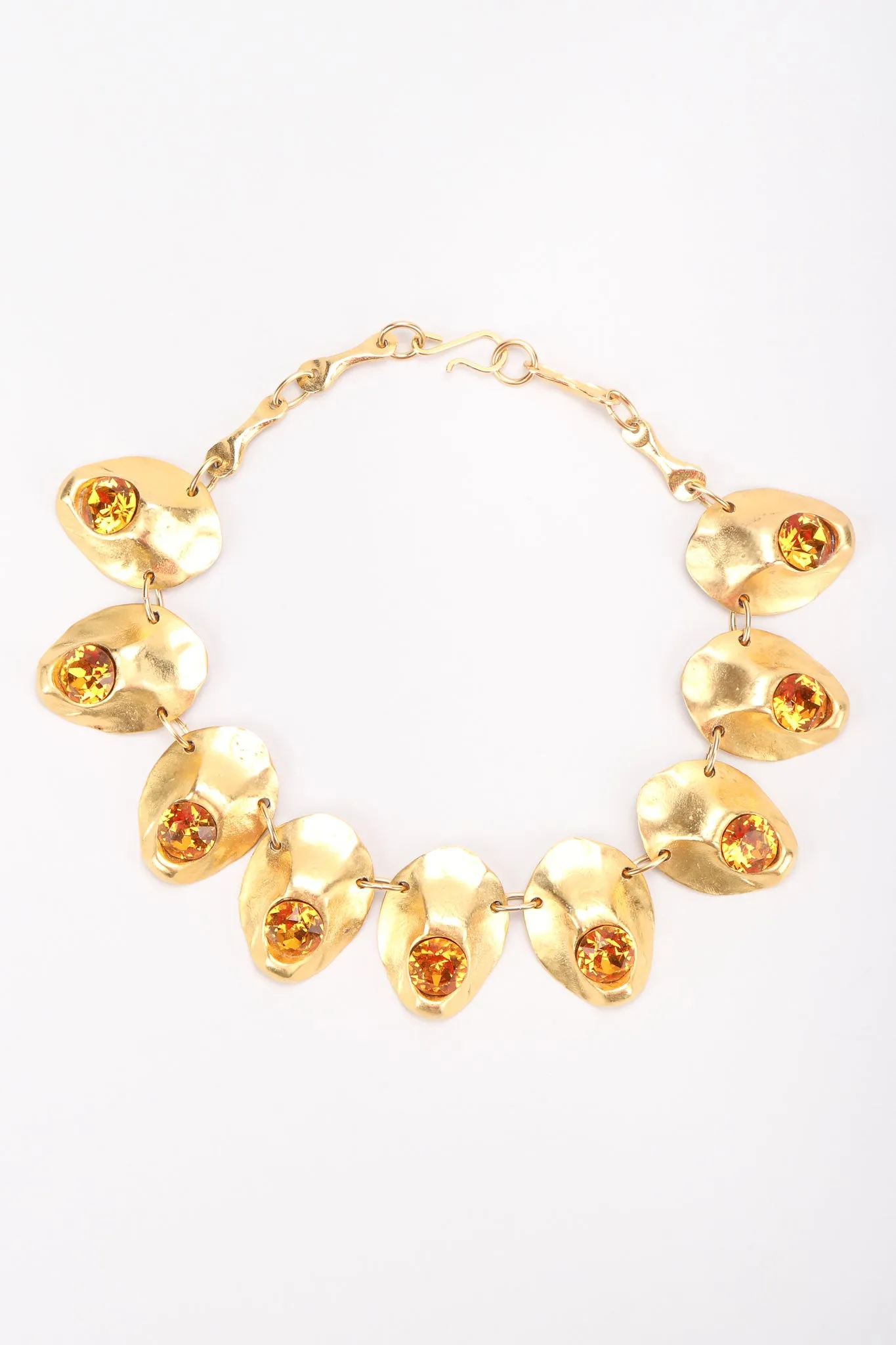 Modernist Oyster Collar Necklace & Earring Set