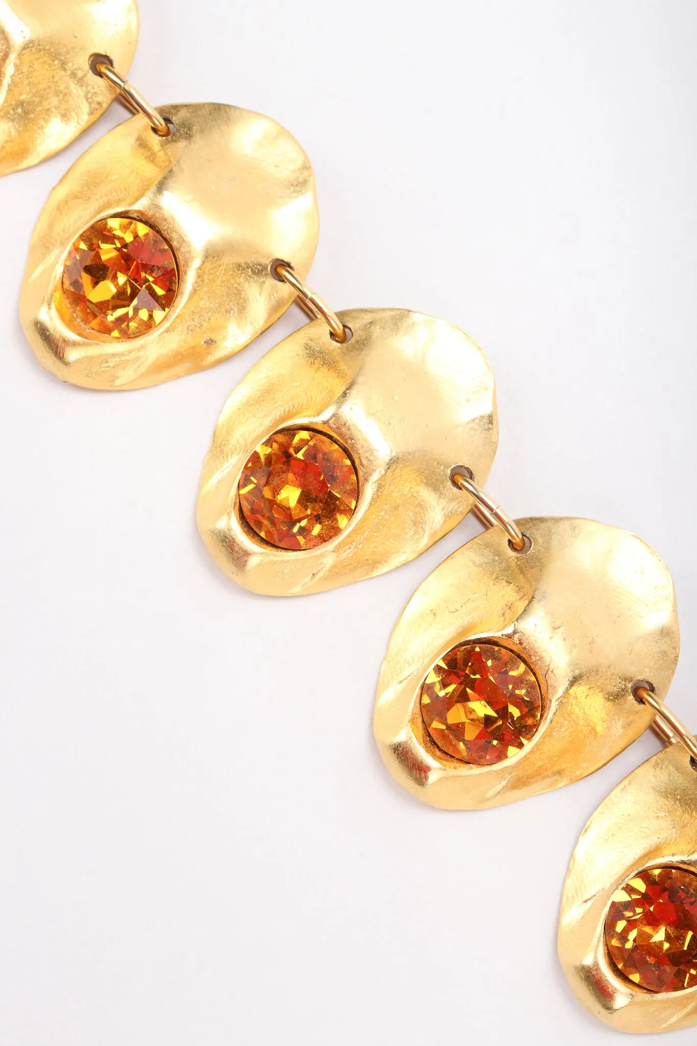 Modernist Oyster Collar Necklace & Earring Set