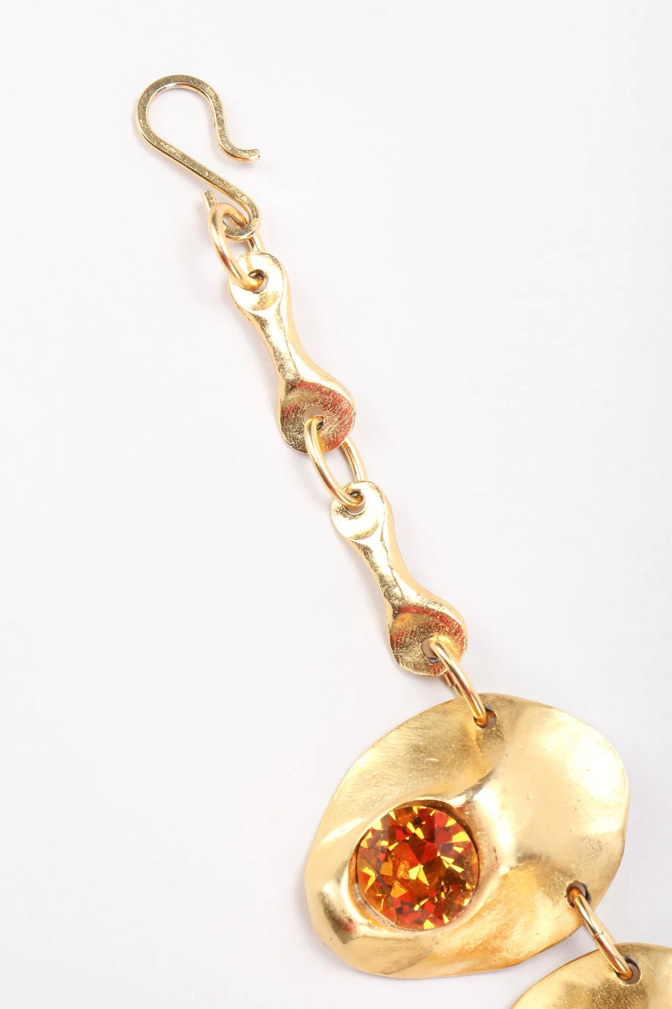 Modernist Oyster Collar Necklace & Earring Set