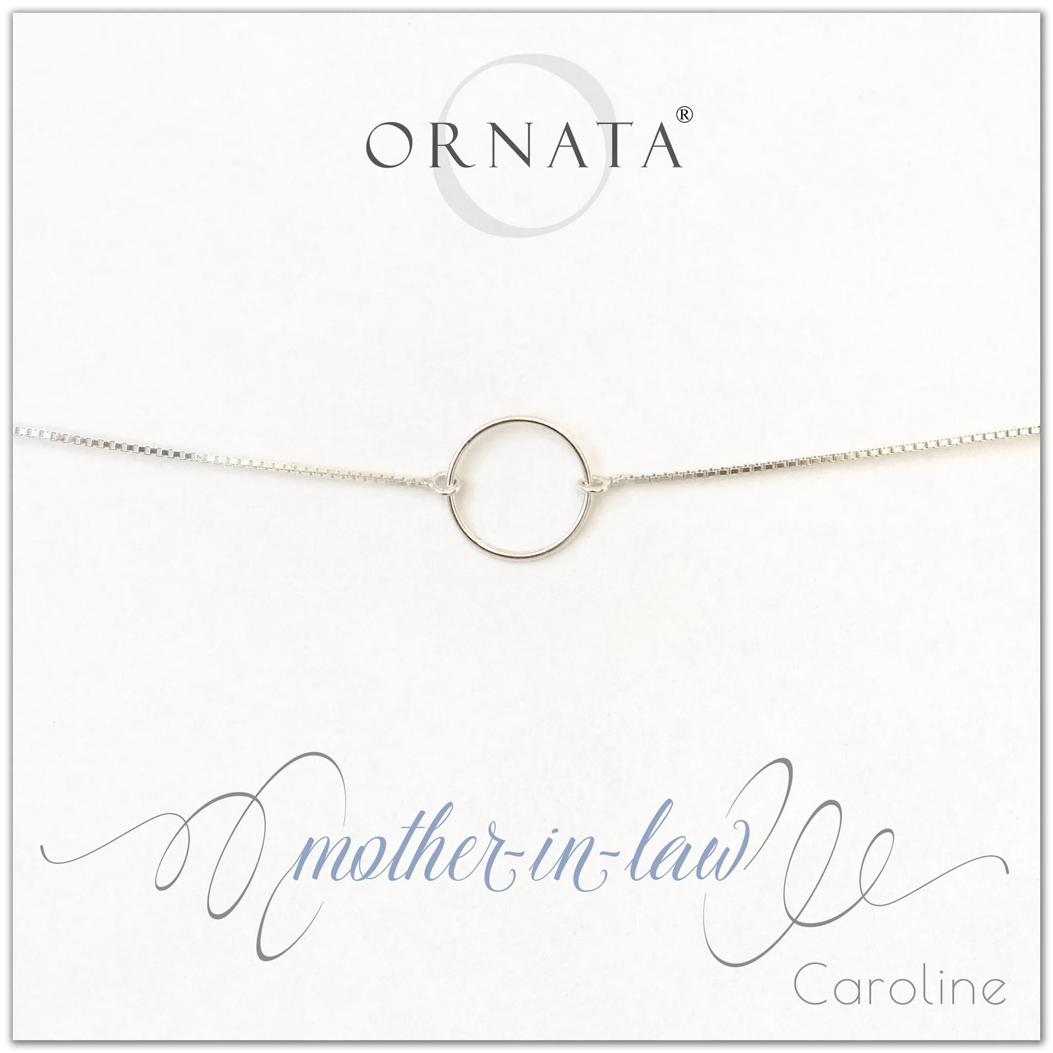 Mother's Day Jewelry - Mother In Law Sterling Silver Bracelet - Personalized