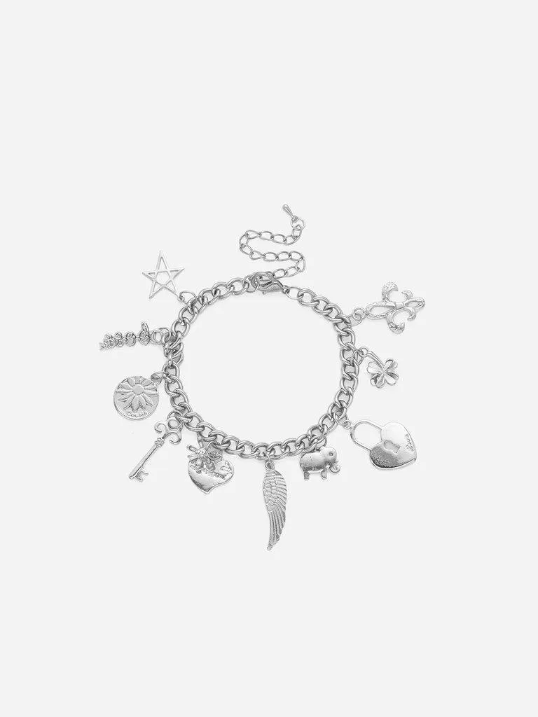 Multi Charm Chain Bracelet