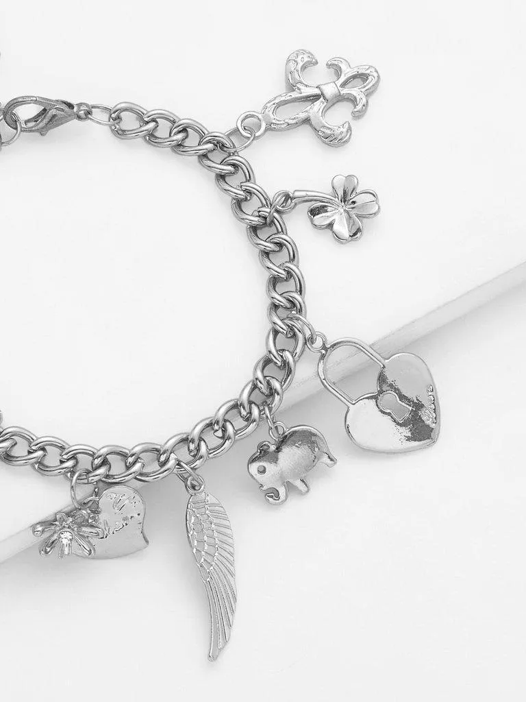 Multi Charm Chain Bracelet