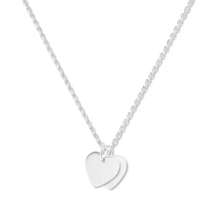 Mysha Personalized Eternal Initial Dual Heart Pendant