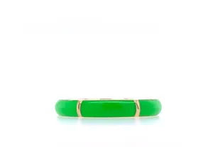 Naked Icarus Neon Green/Yellow Gold Two-In-One Ring