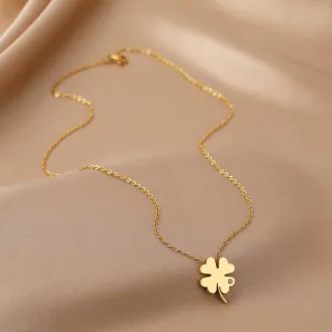 Necklaces Bohemian Clover Crystal Zircon for women