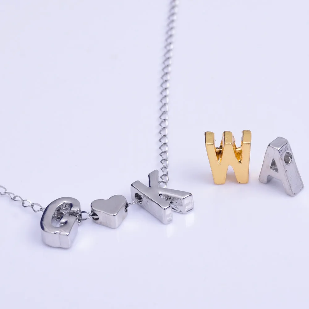 Nickel Alloy Letter Pendant Charm Capital letter Metal letter Finding Letter Initial Pendants for Personalize Necklaces " Y " 10*6.5*3.5mm 10pcs