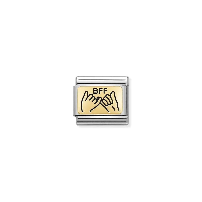 Nomination Composable Link BFF Pinky Promise, 18K Gold