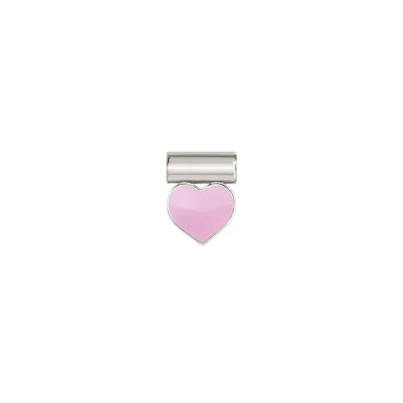 Nomination SeiMia Pendant, Enamel Heart, Silver