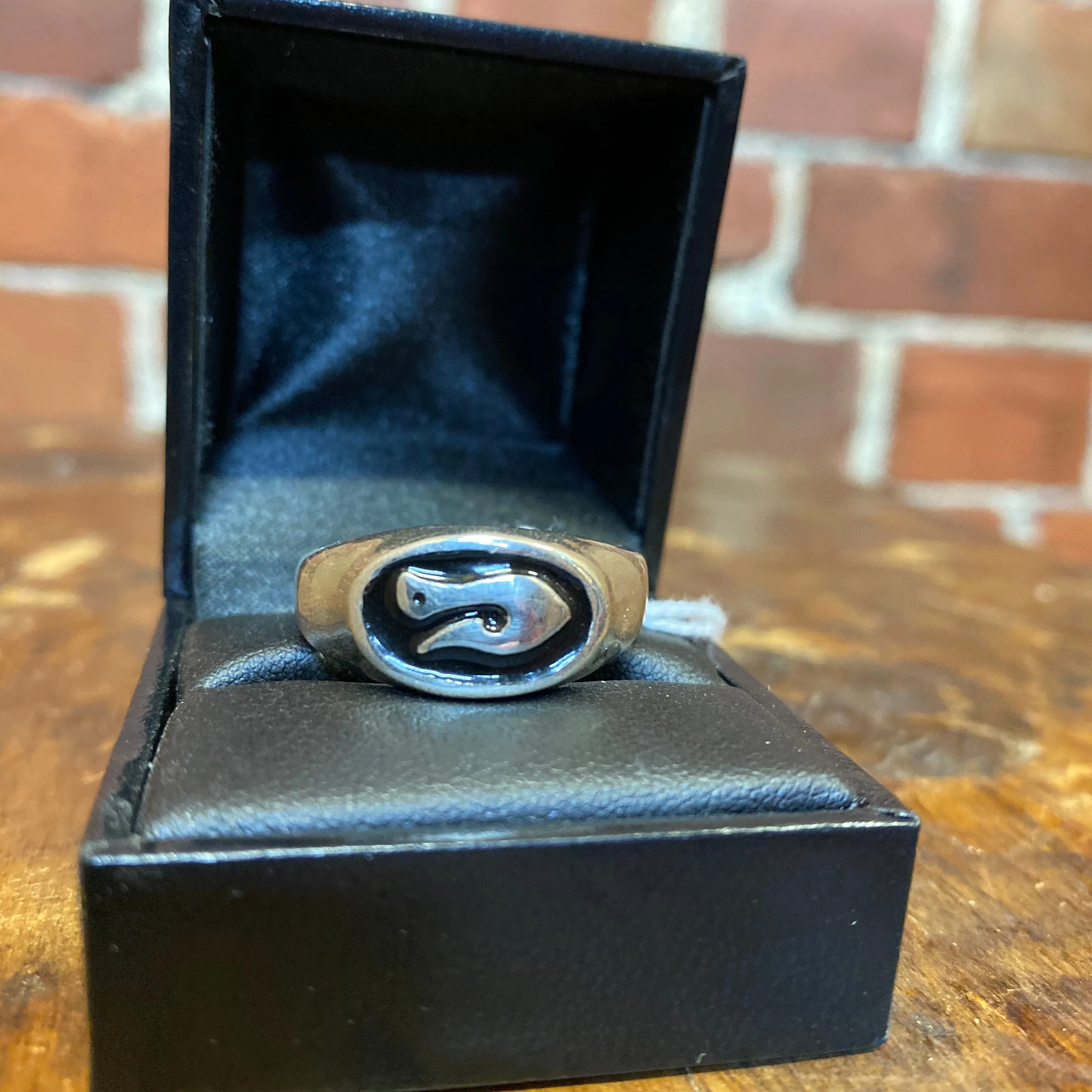 NZ Made NEW Sterling Silver fish hook ring