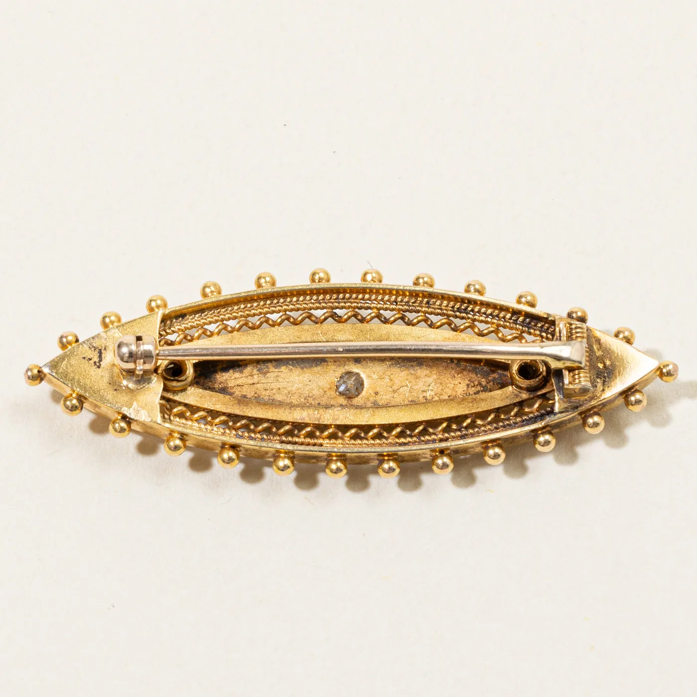 Old Mine Cut Diamond Brooch | 0.05ct |
