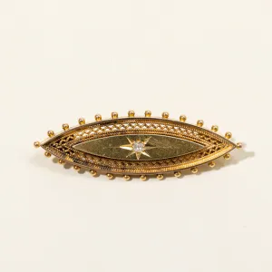 Old Mine Cut Diamond Brooch | 0.05ct |