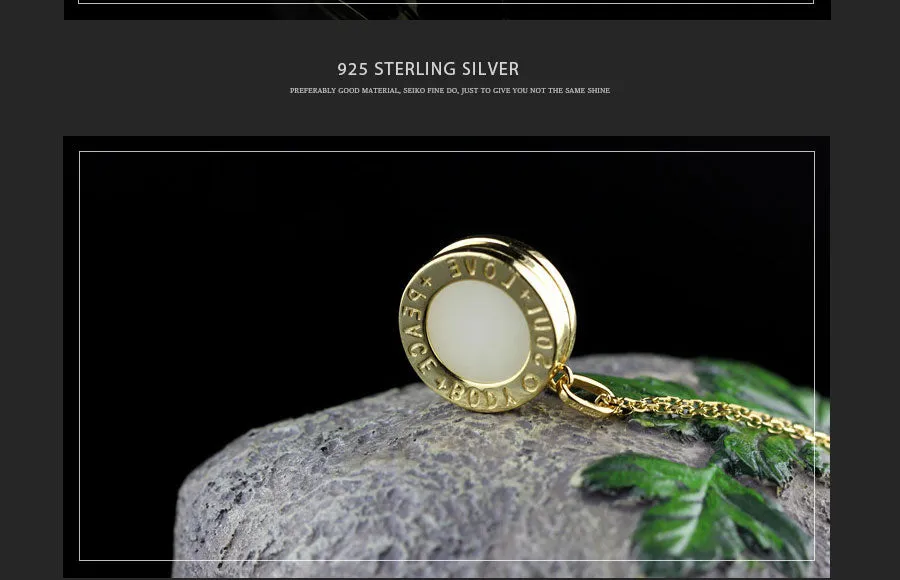 Olivia Charles Fine Jade 925 Peace Pendant