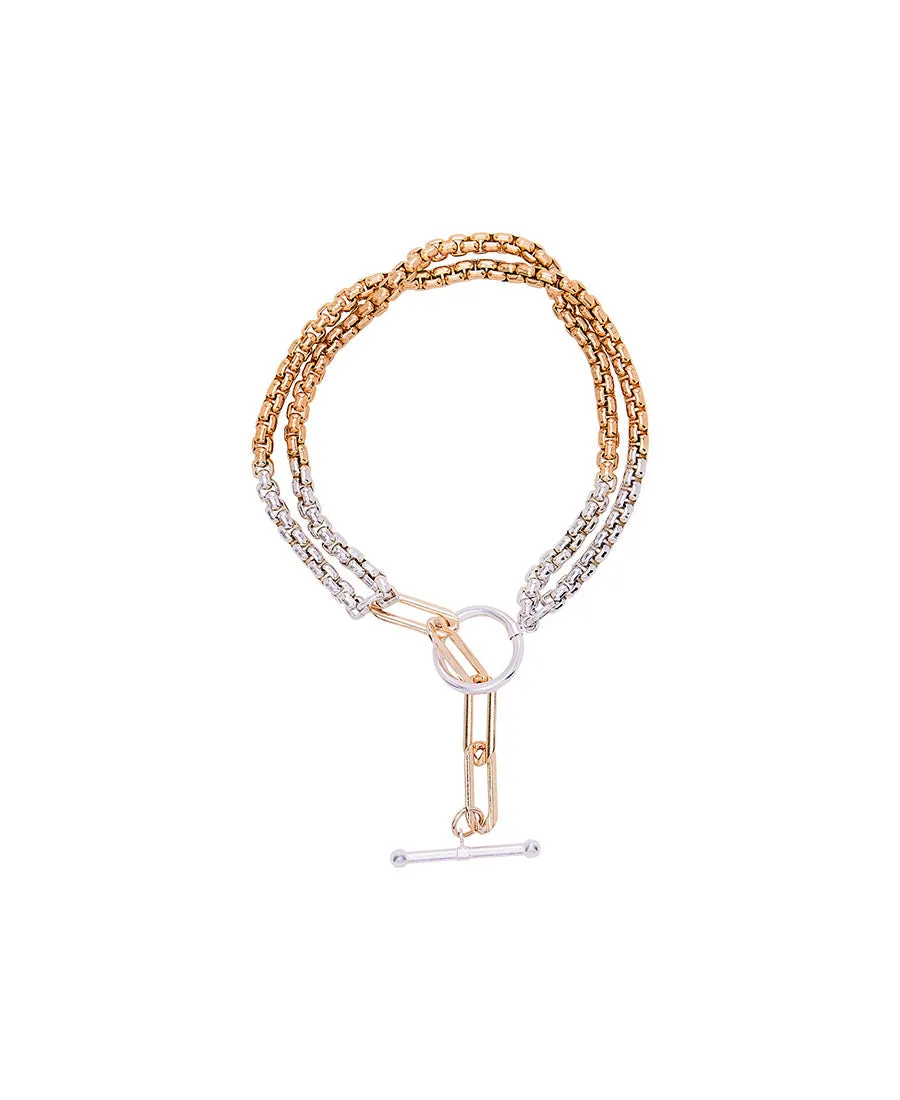 Ombre Mixed media bracelet