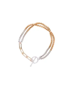 Ombre Mixed media bracelet