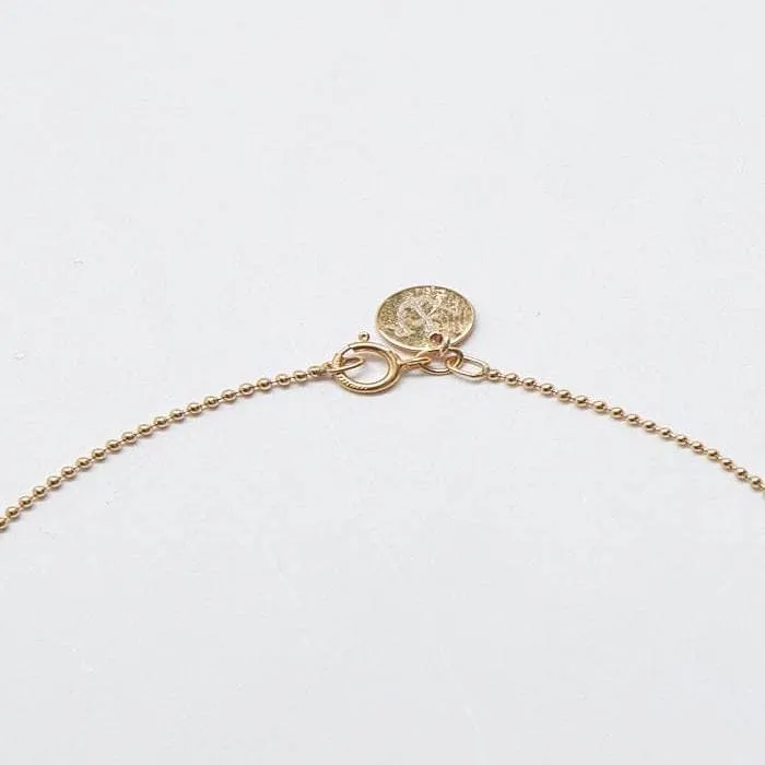 Opal Pave Gold Eye Necklace