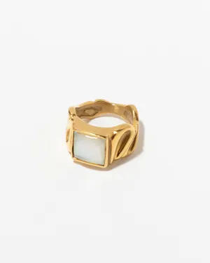 Opal Signet Ring