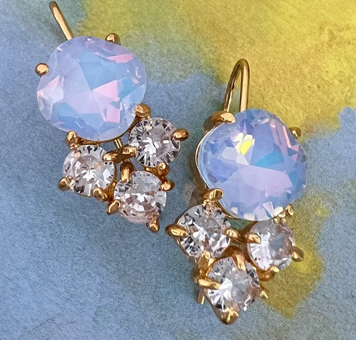 opale di cristallo drop earrings
