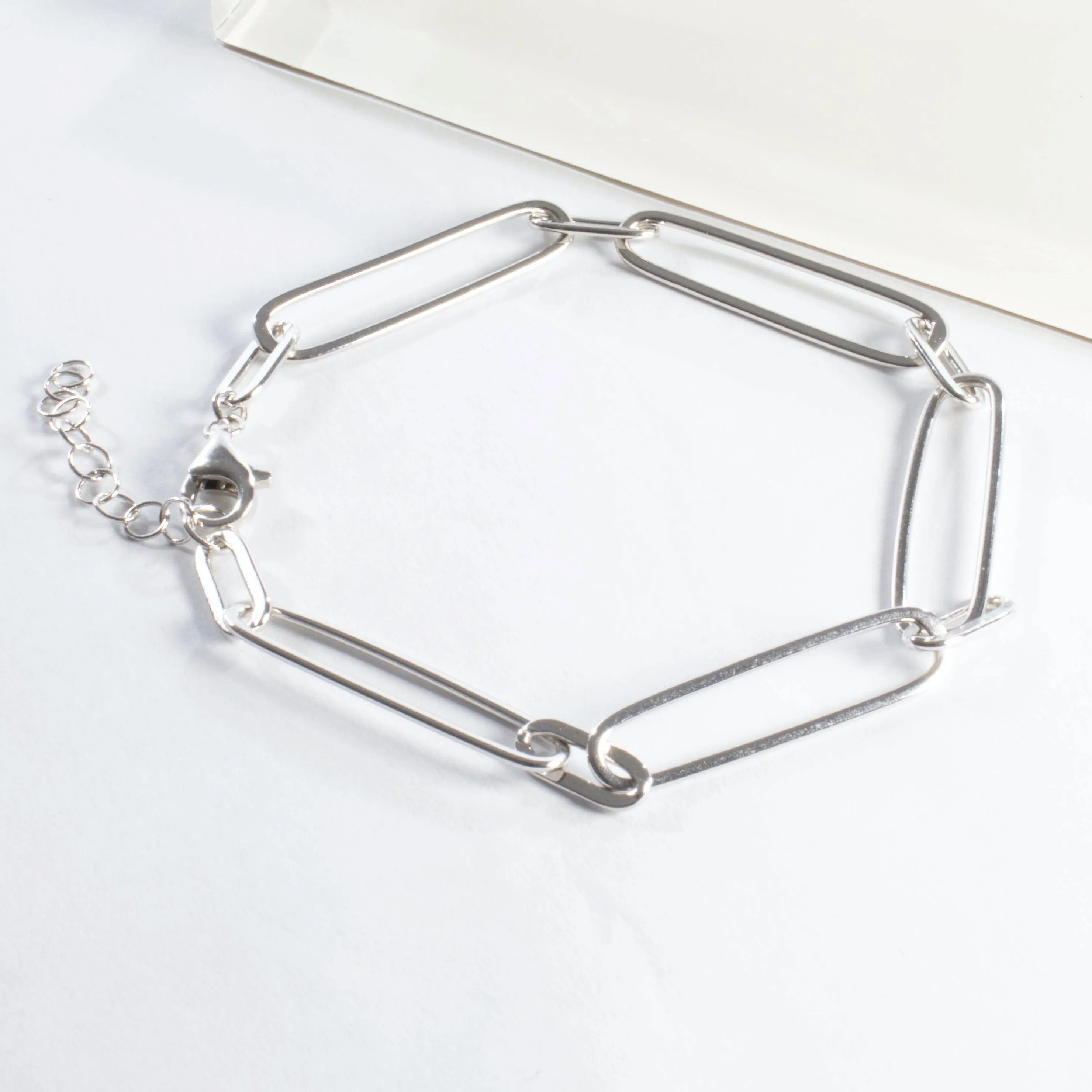 Open Link Bracelet 6 1/2" - Gold or Silver