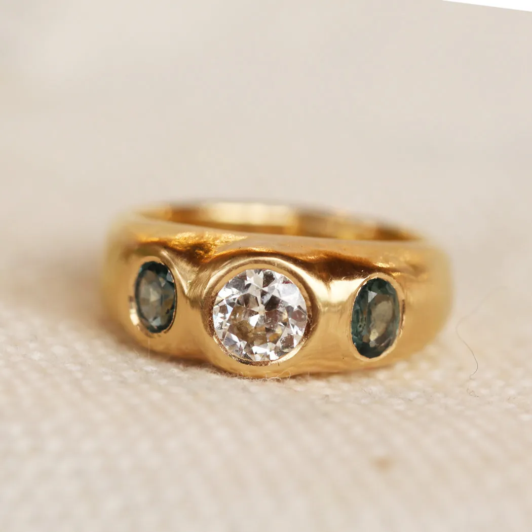 Orion Diamond & Montana Sapphire - One of a Kind
