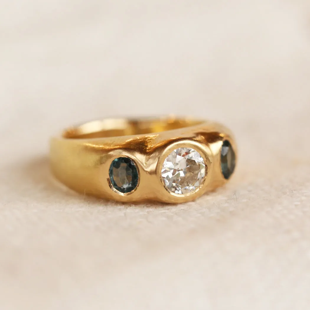 Orion Diamond & Montana Sapphire - One of a Kind