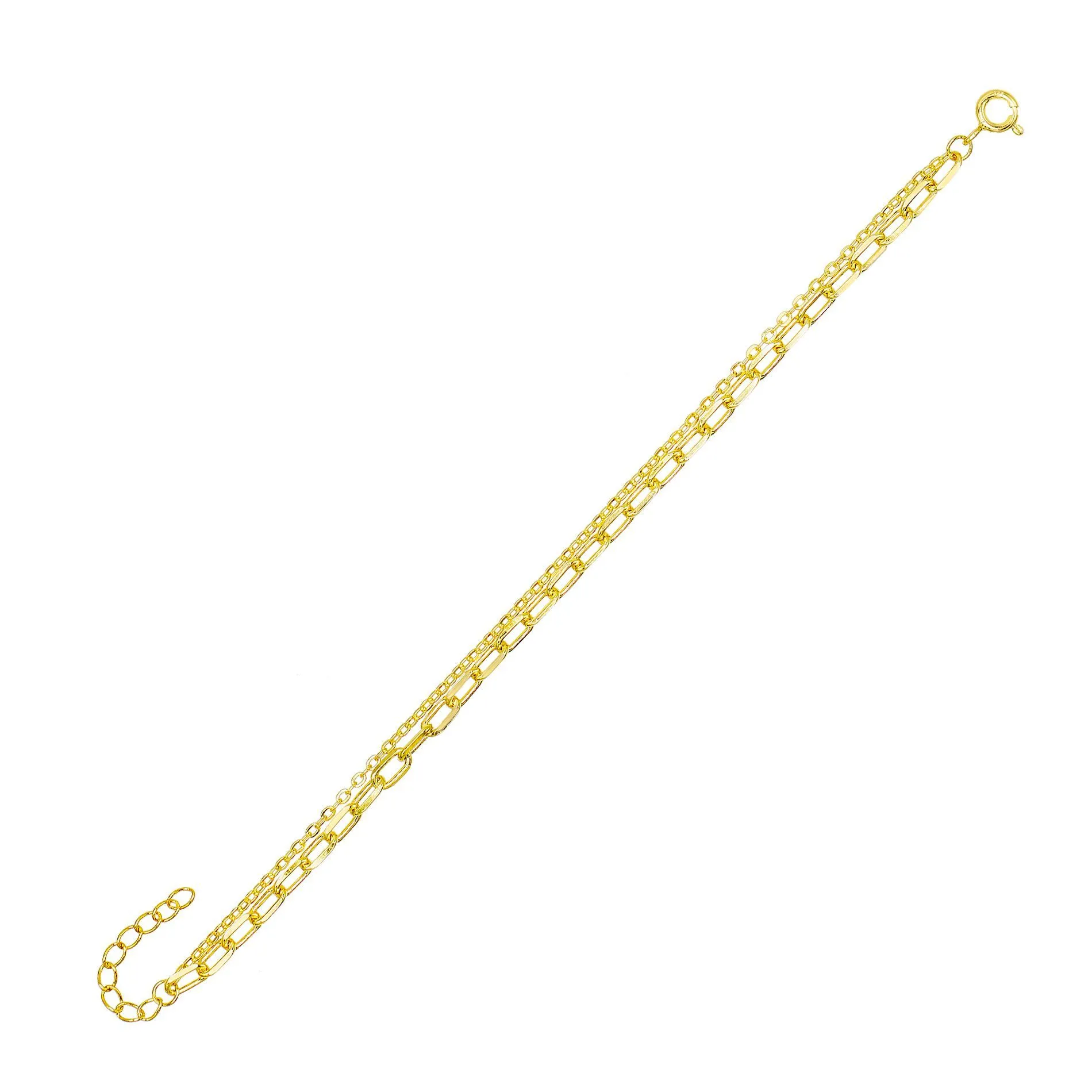 Oval Link X Chain Bracelet
