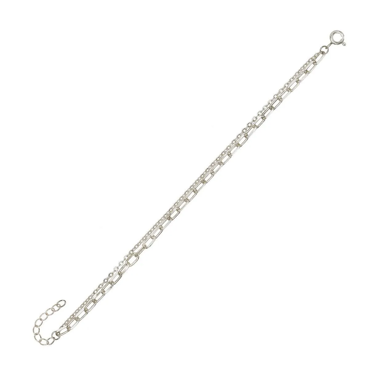 Oval Link X Chain Bracelet