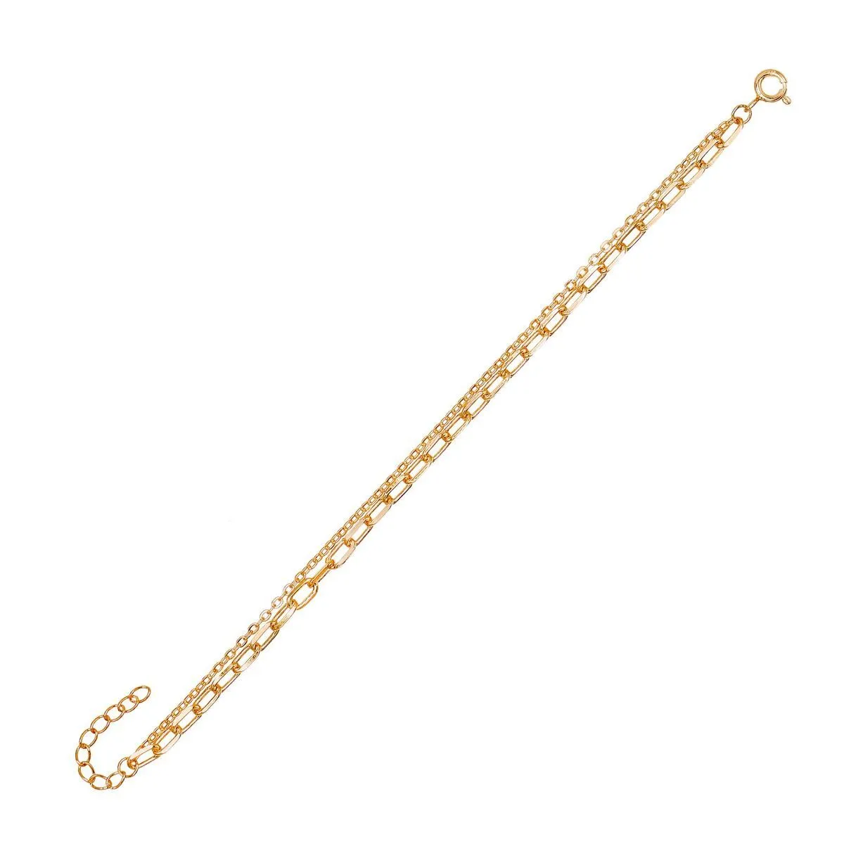Oval Link X Chain Bracelet
