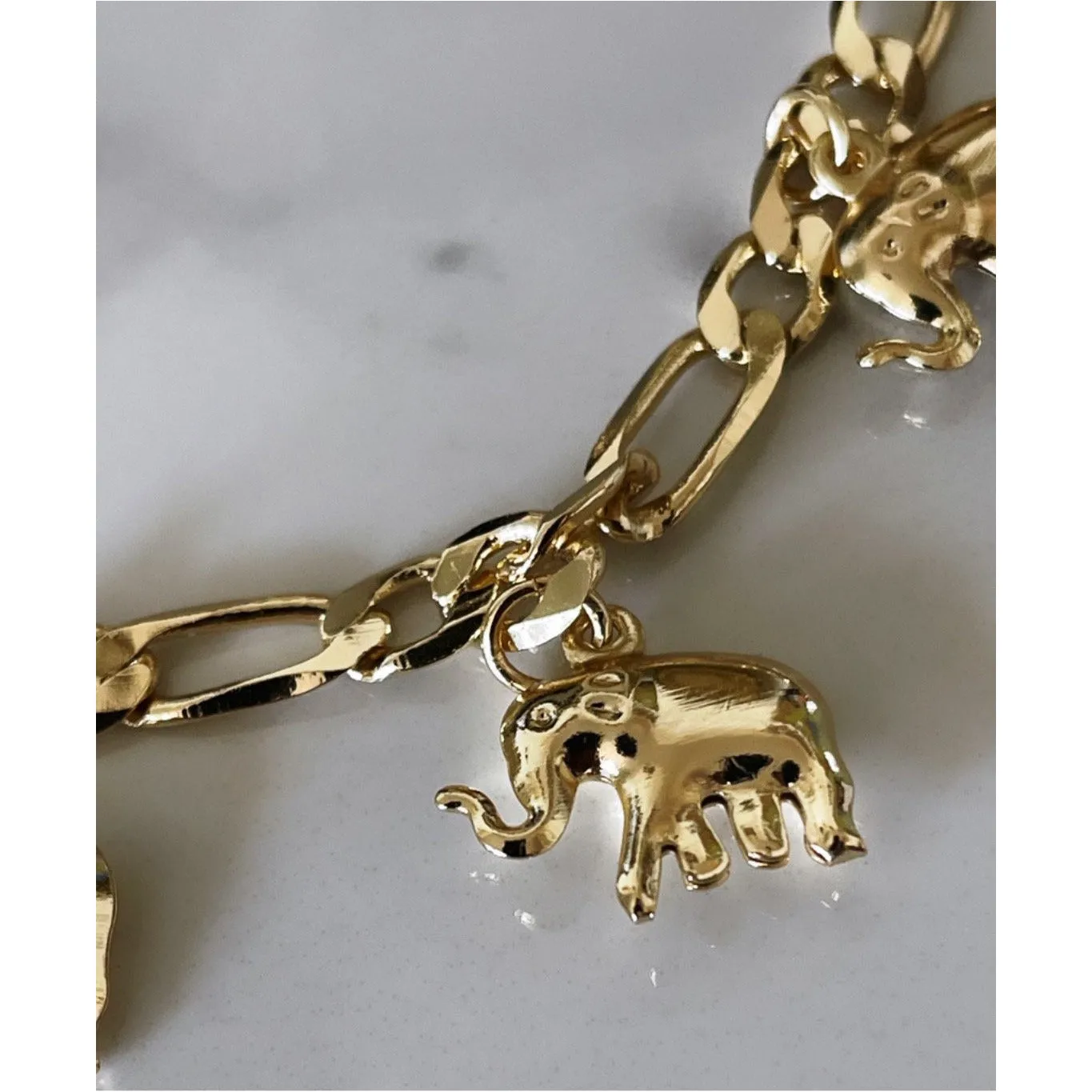 Paige Elephant Ankle Bracelet (Extension Available)