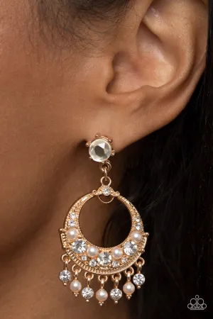 Paparazzi Marrakesh Request - Gold Earrings