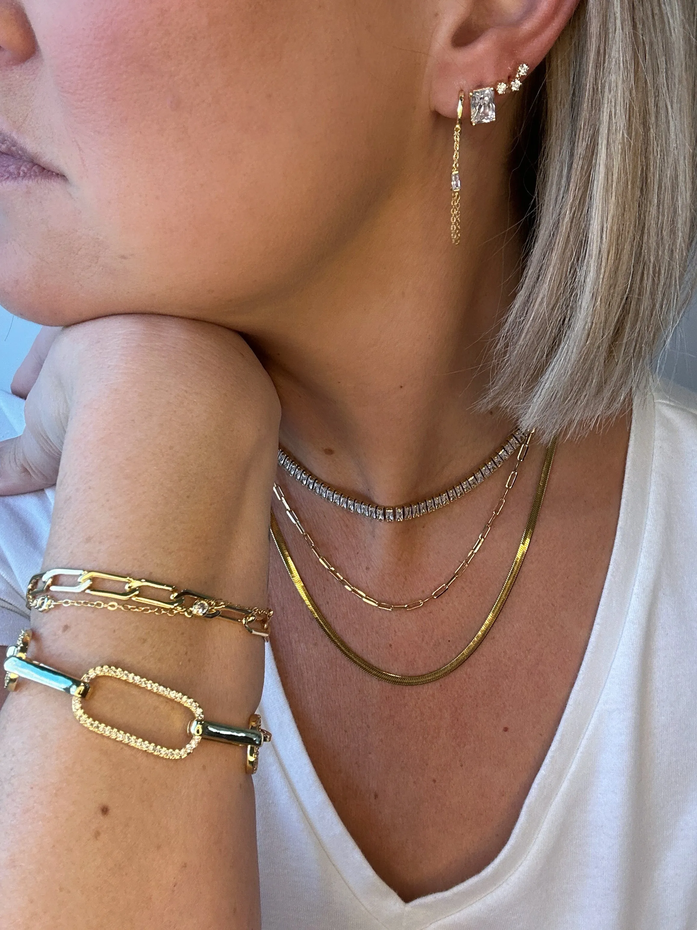 Paperclip Gold Chain Necklace
