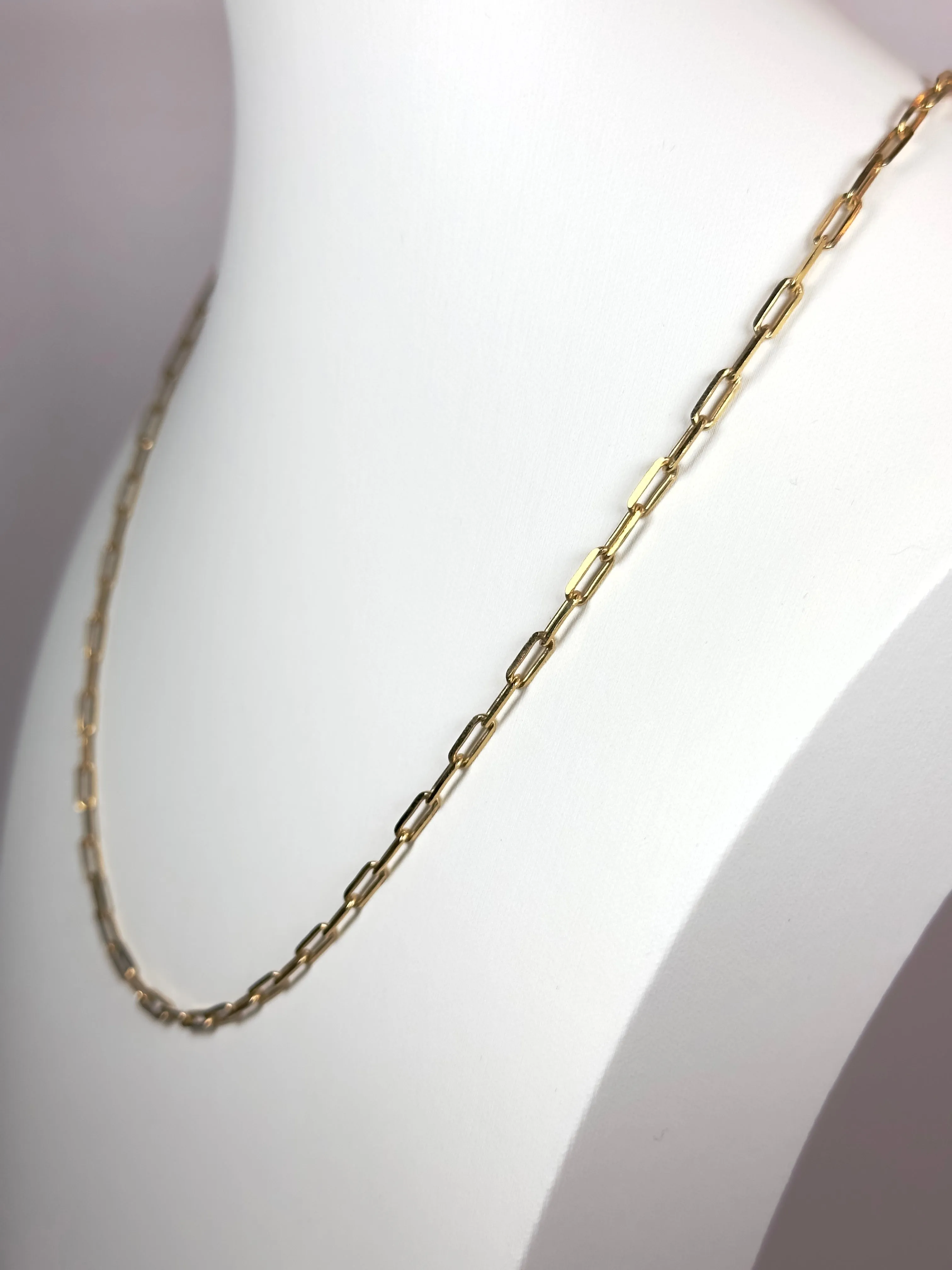 Paperclip Gold Chain Necklace