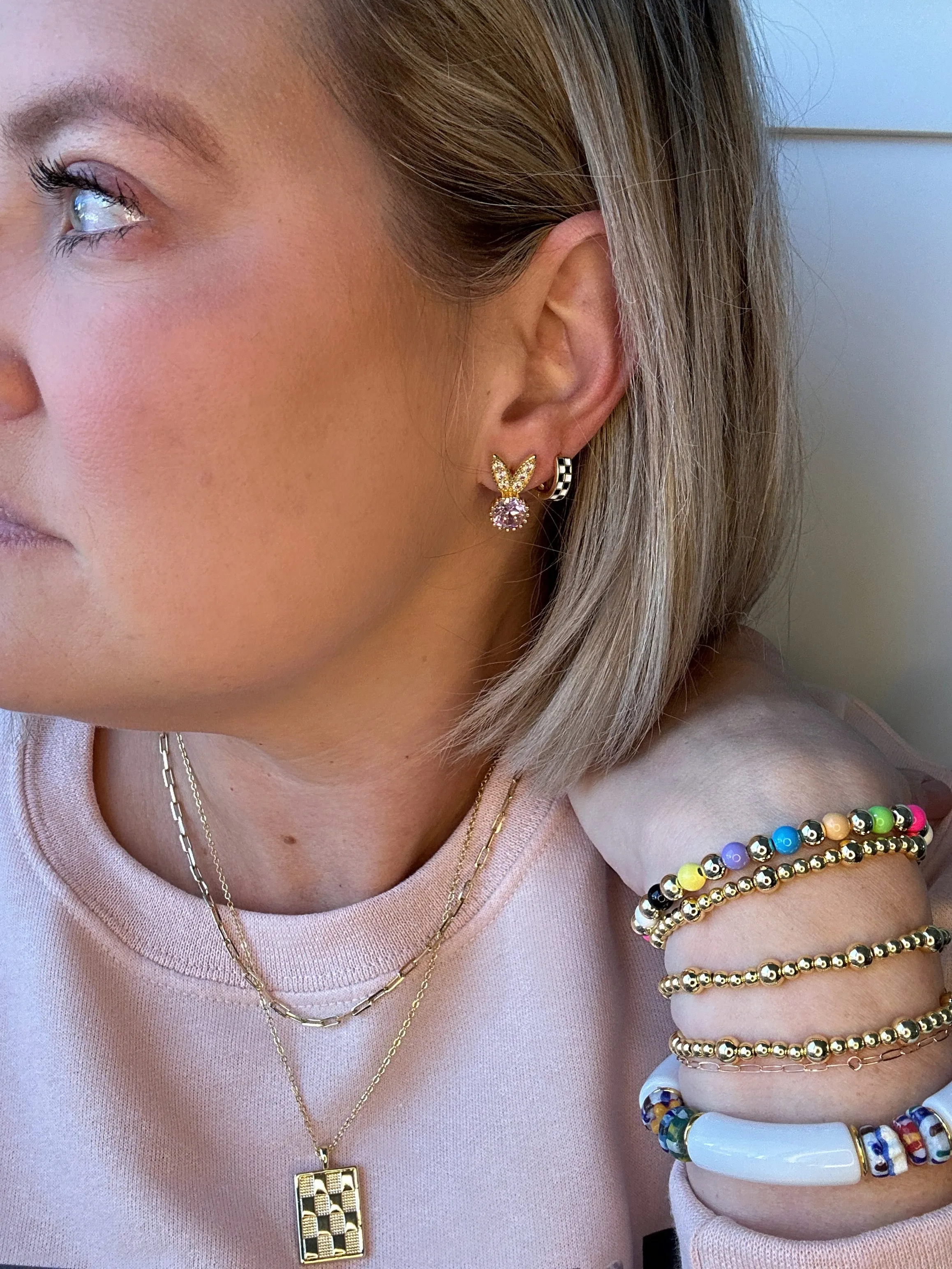 Paperclip Gold Chain Necklace