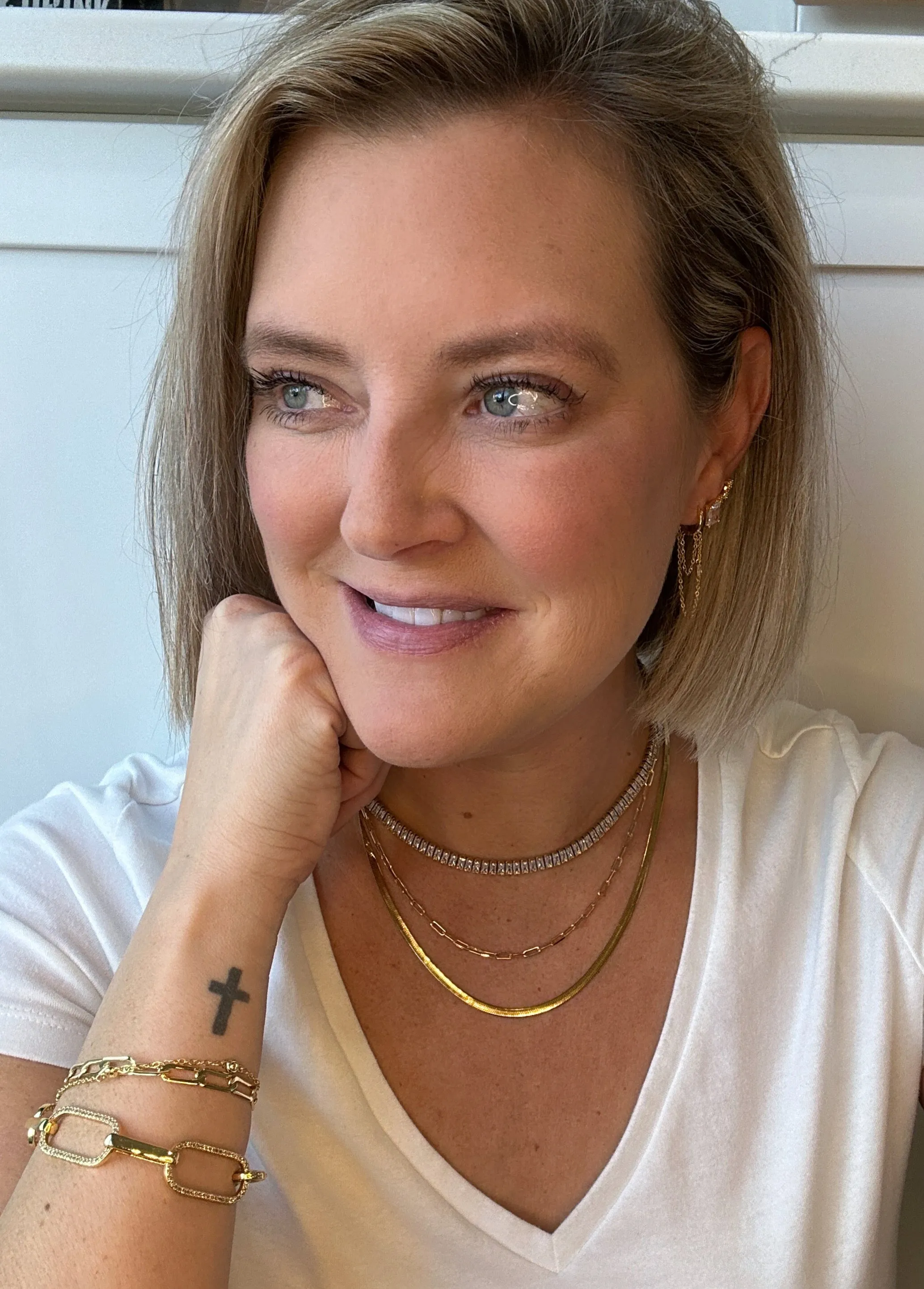 Paperclip Gold Chain Necklace