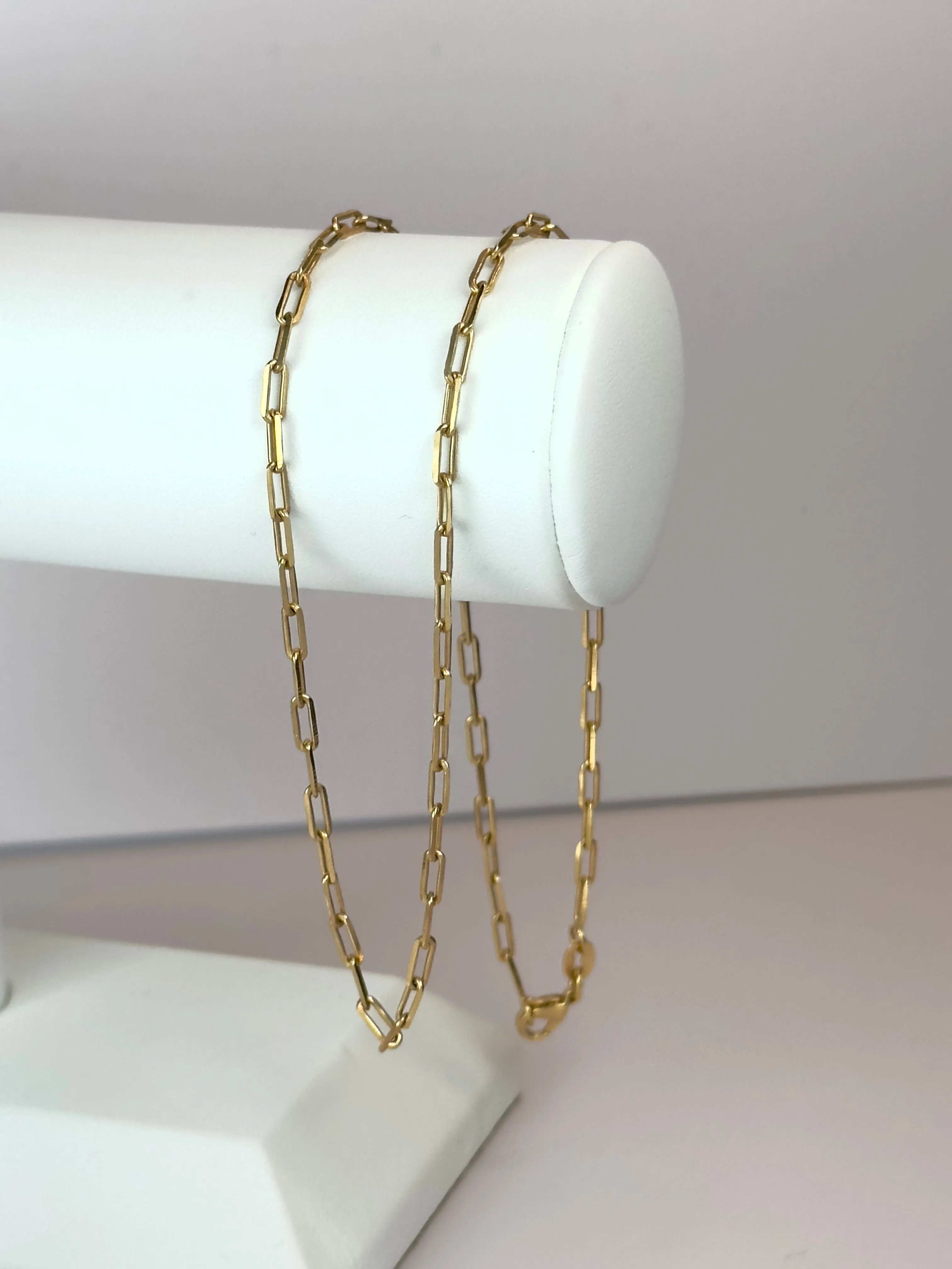 Paperclip Gold Chain Necklace