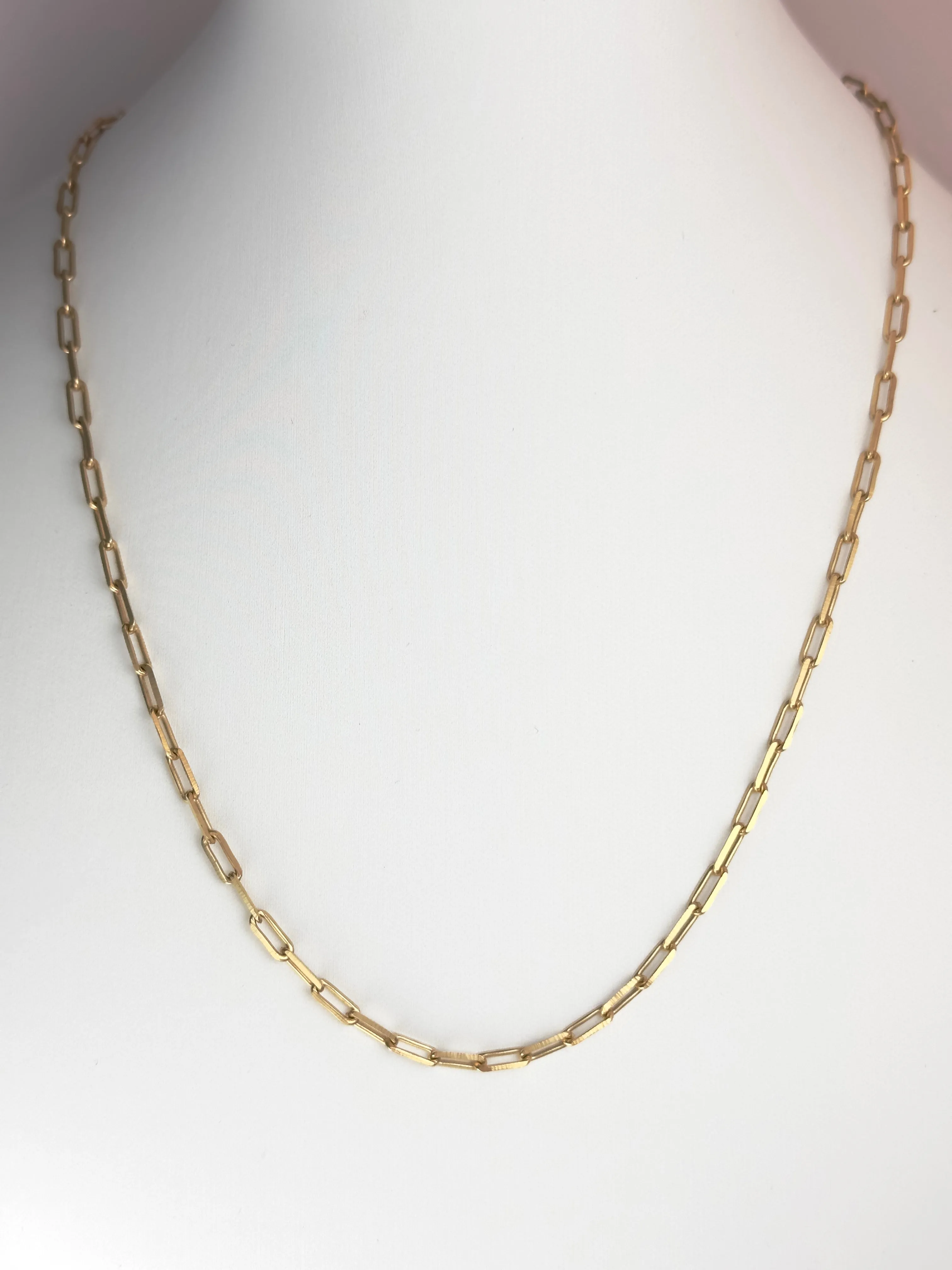 Paperclip Gold Chain Necklace