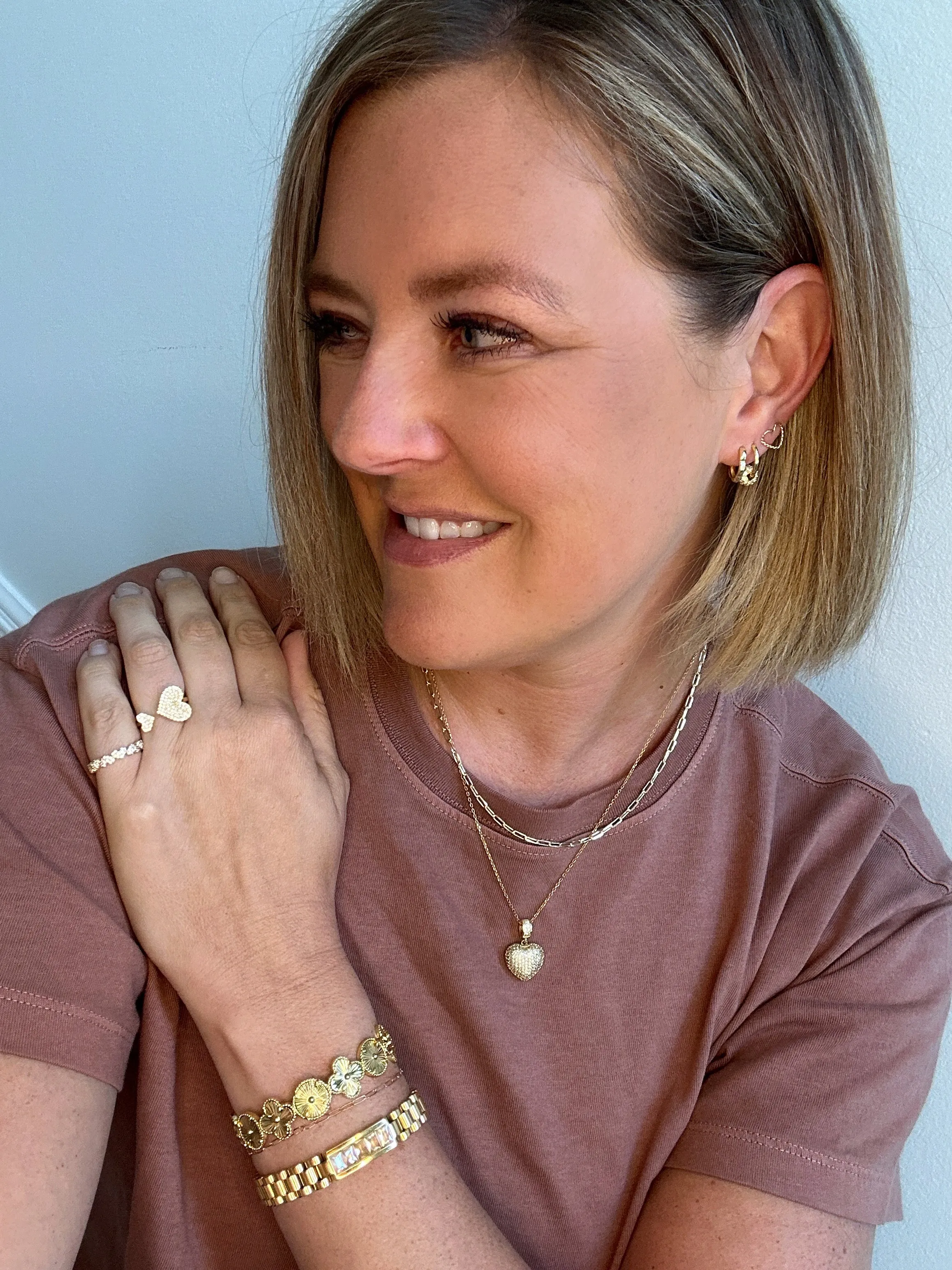 Paperclip Gold Chain Necklace