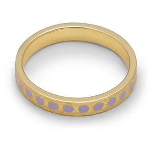Pattern Ring gold plated - Purple