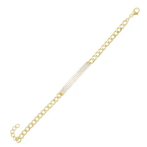 Pavé Bar Link Bracelet