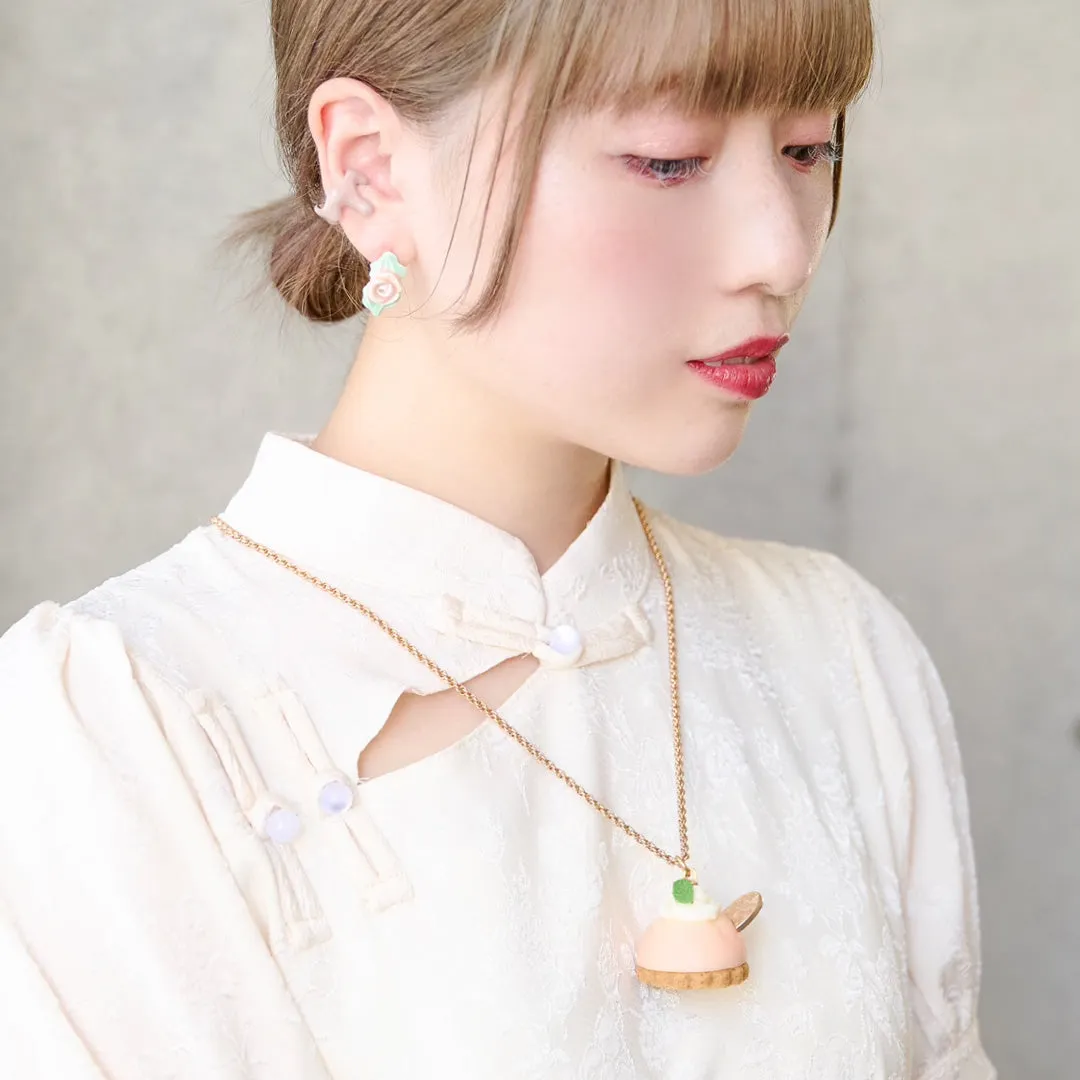 Peach Petit Cake Necklace【Japan Jewelry】