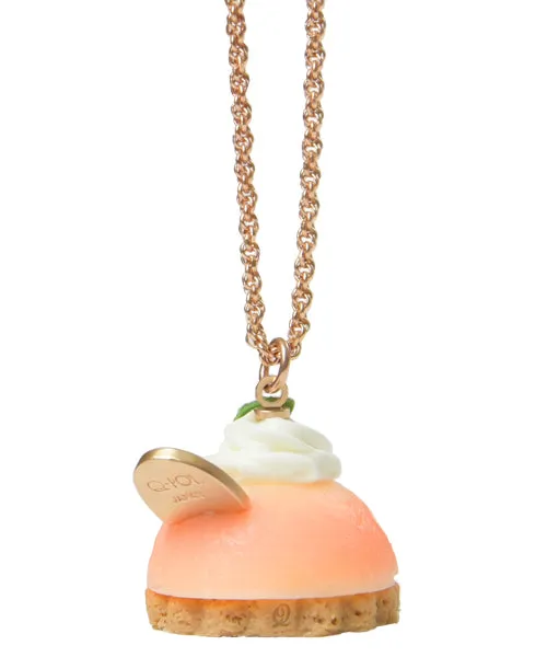 Peach Petit Cake Necklace【Japan Jewelry】