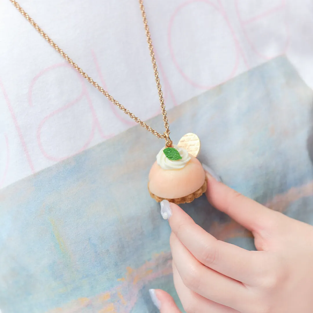 Peach Petit Cake Necklace【Japan Jewelry】