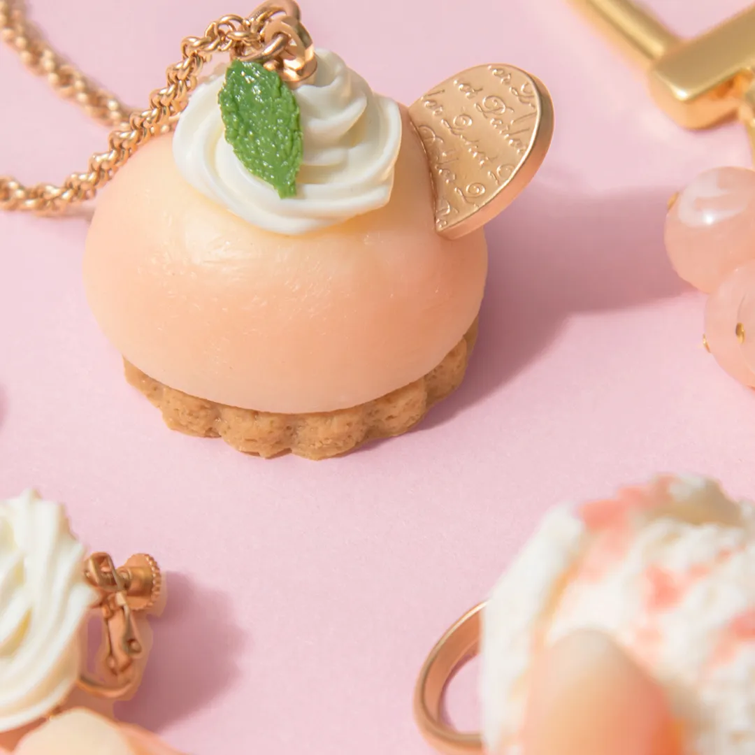 Peach Petit Cake Necklace【Japan Jewelry】