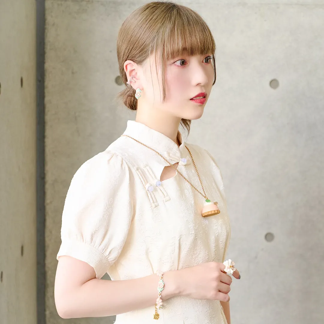 Peach Petit Cake Necklace【Japan Jewelry】
