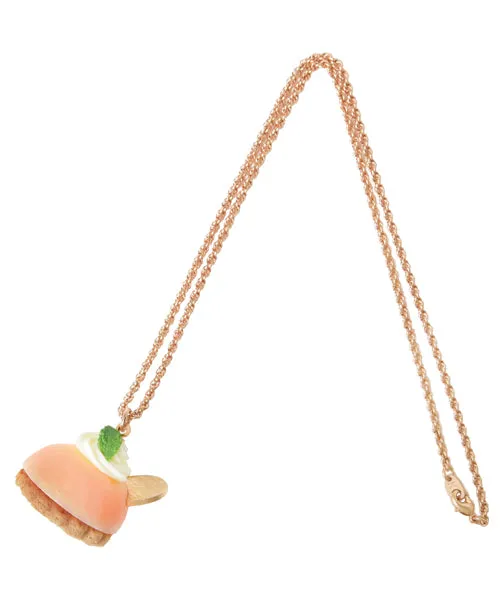 Peach Petit Cake Necklace【Japan Jewelry】